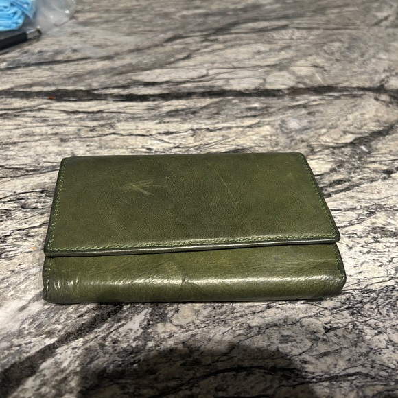 Green Women's  Danielamoda wallet genuine Leather Vera Pelle - Picture 3 of 11